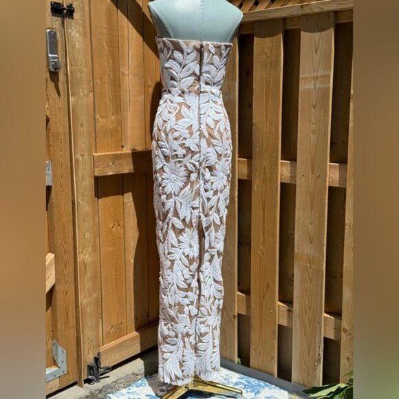 🆕 BRONX & BANCO 🧿 NWOT Dahlia Gown, White Sequin Floral Gown - Sz XS US 2 - Picture 7 of 14